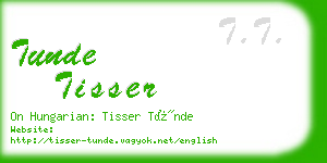 tunde tisser business card